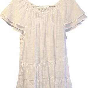 Counterparts white boho blouse size large